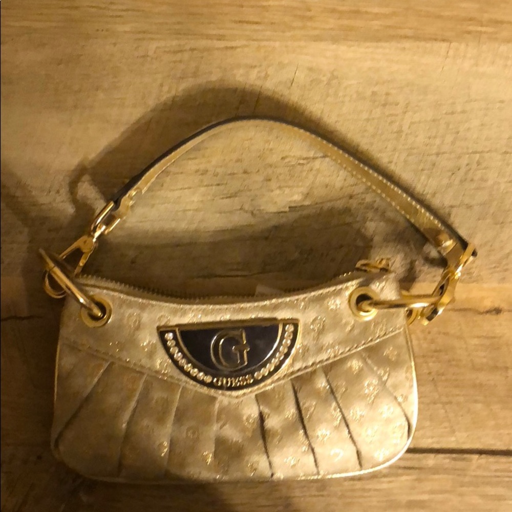 Guess gold purse